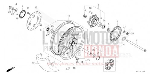 ROUE ARRIERE NT1100AP de 2023